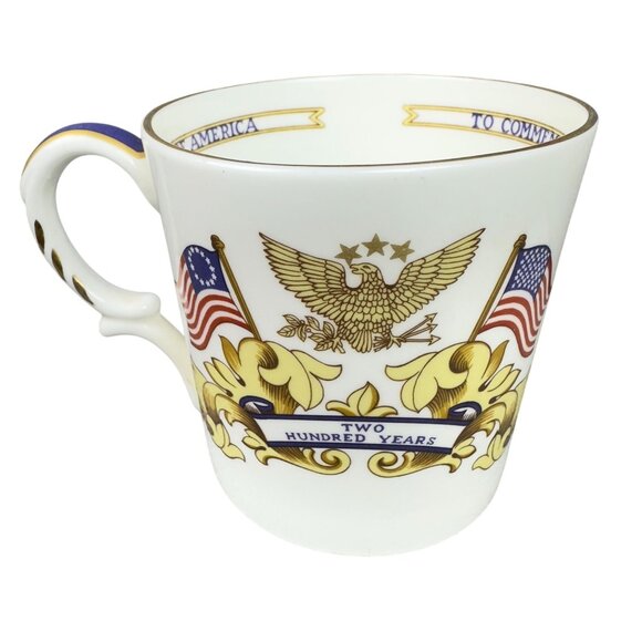 Aynsley Fine Bone China Bicentennial George Washington Commemorative Mug 1976 - Picture 4 of 10